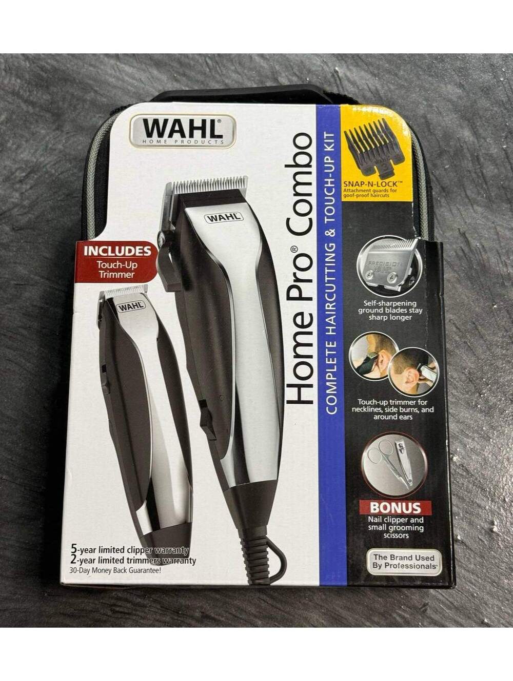 NEW WAHL HOME PRO COMBO COMPLETE HAIRCUTTING & TOUCH-UP KIT (79235-1201) SEALED